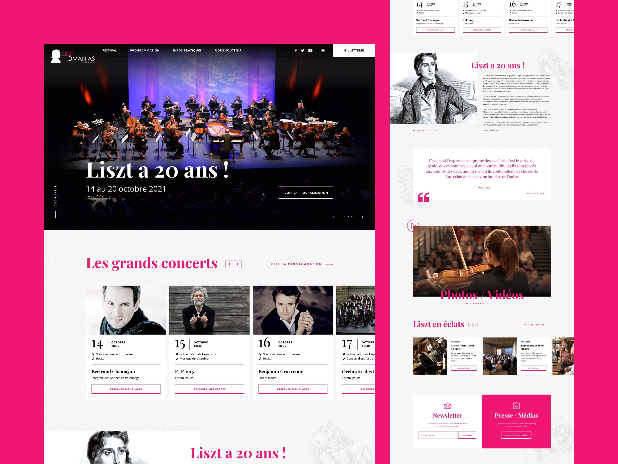 Site Internet des Lisztomanias