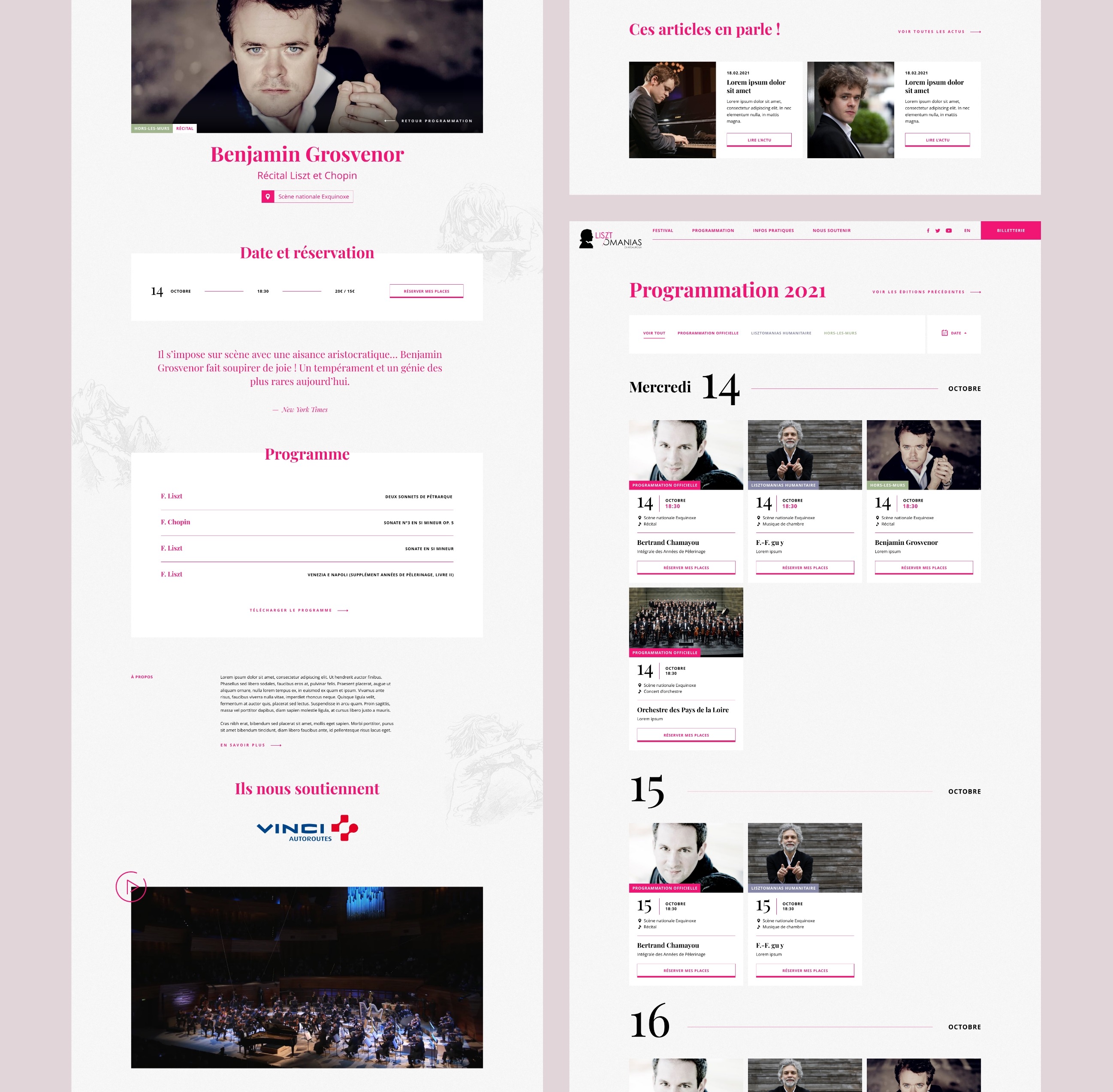 Site Internet des Lisztomanias