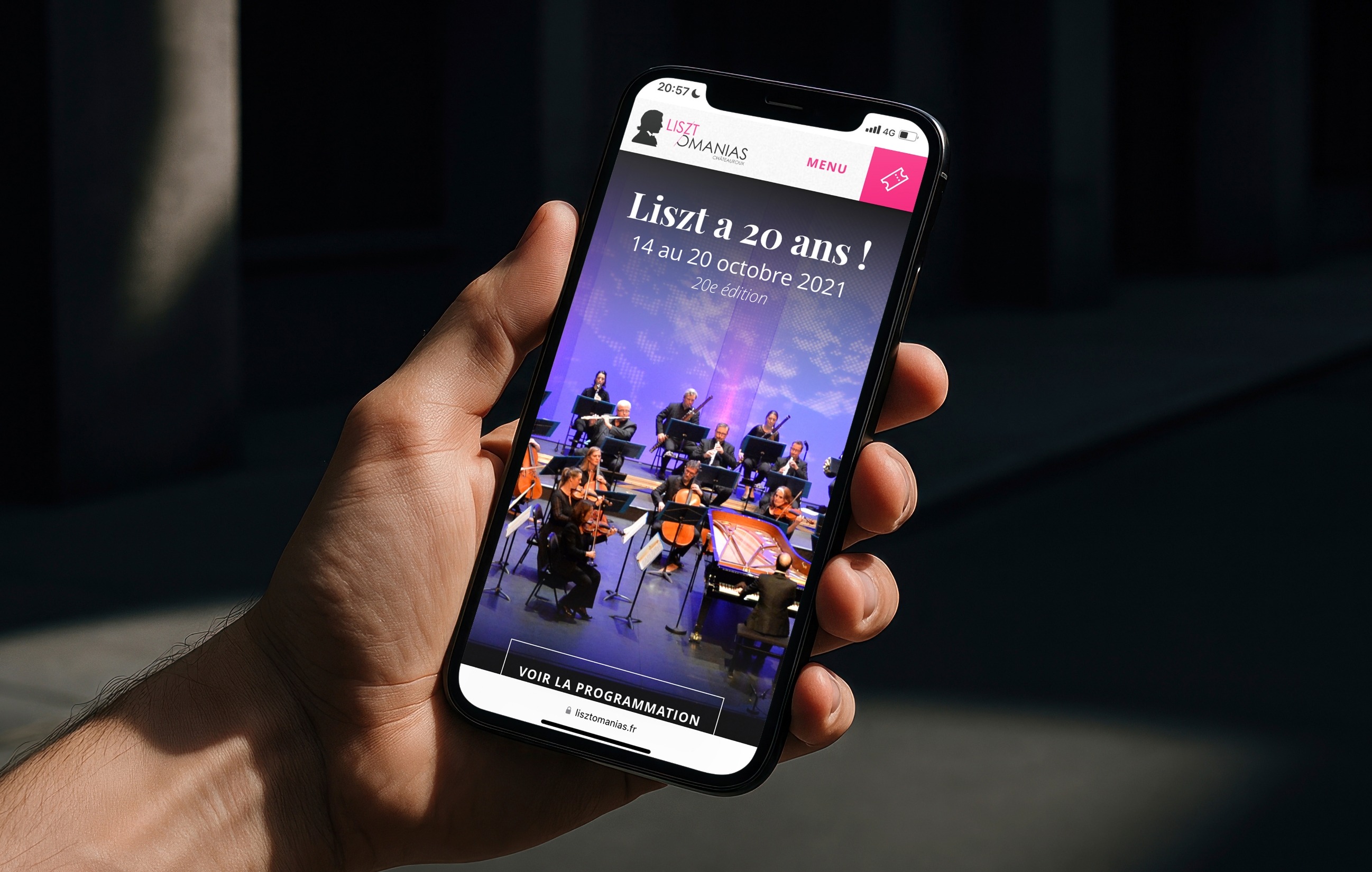 Version responsive du site Internet des Lisztomanias