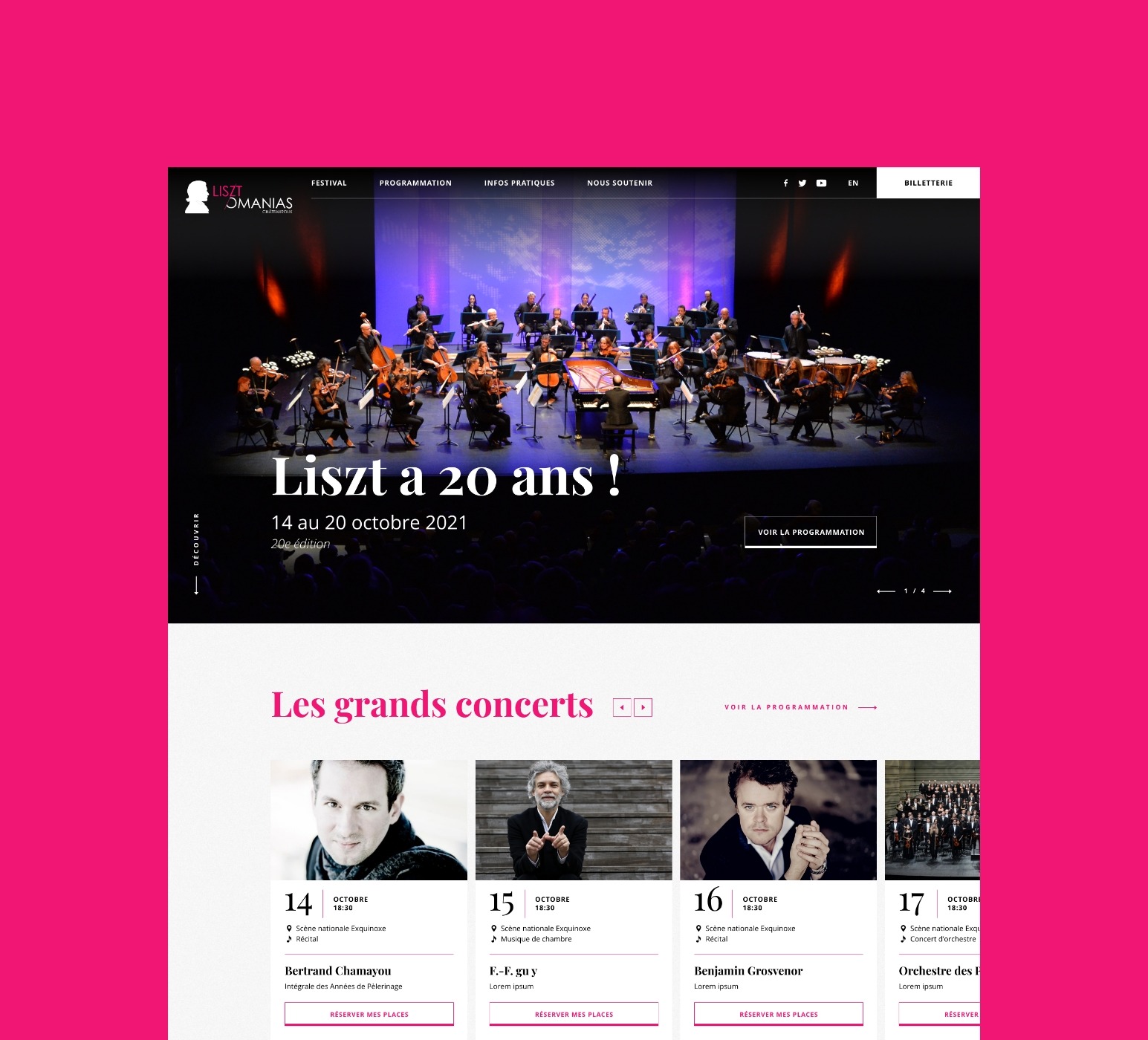 Projet design d’interfaces - Les Lisztomanias