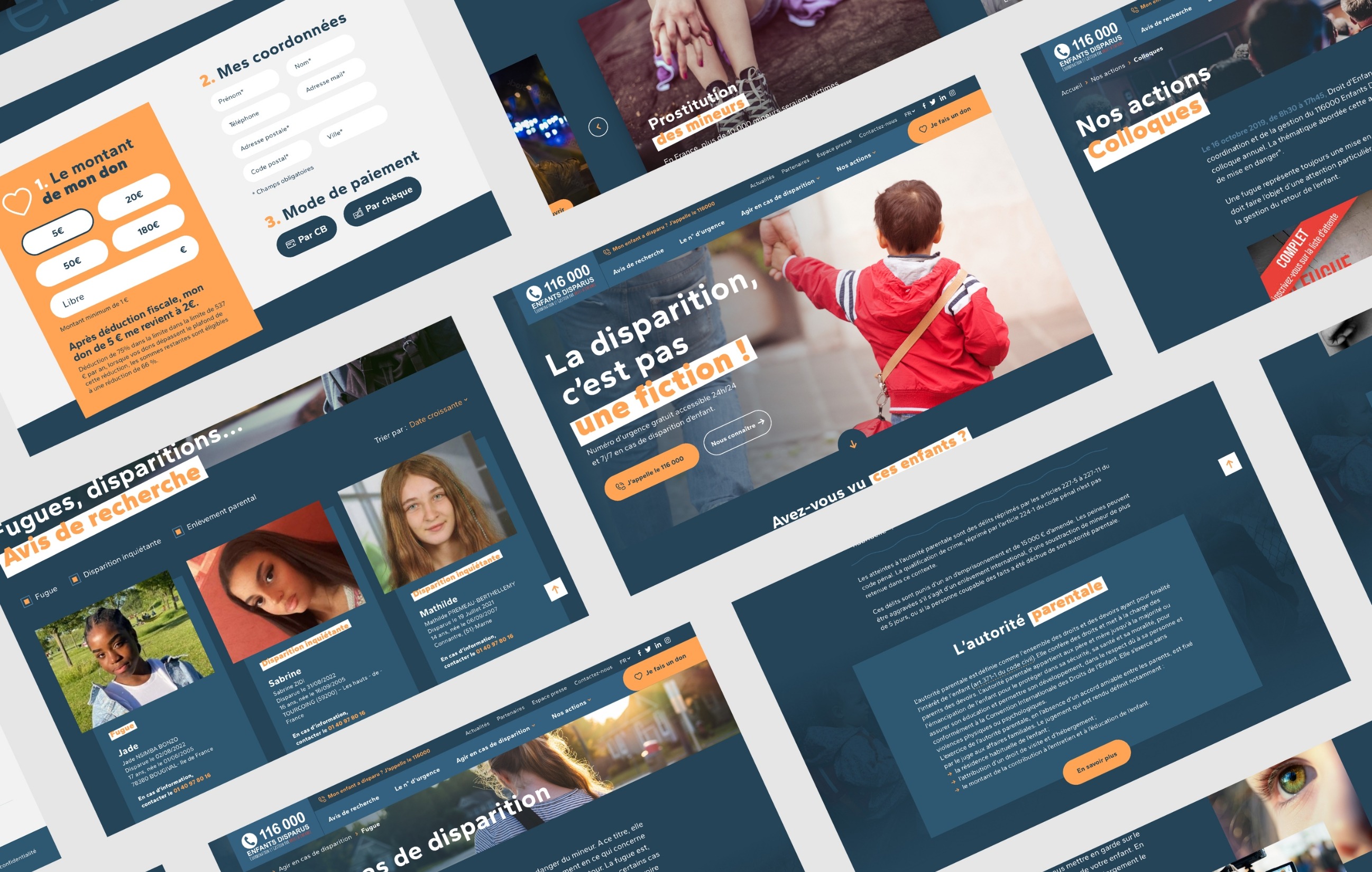 Site Internet du 116000 enfants disparus