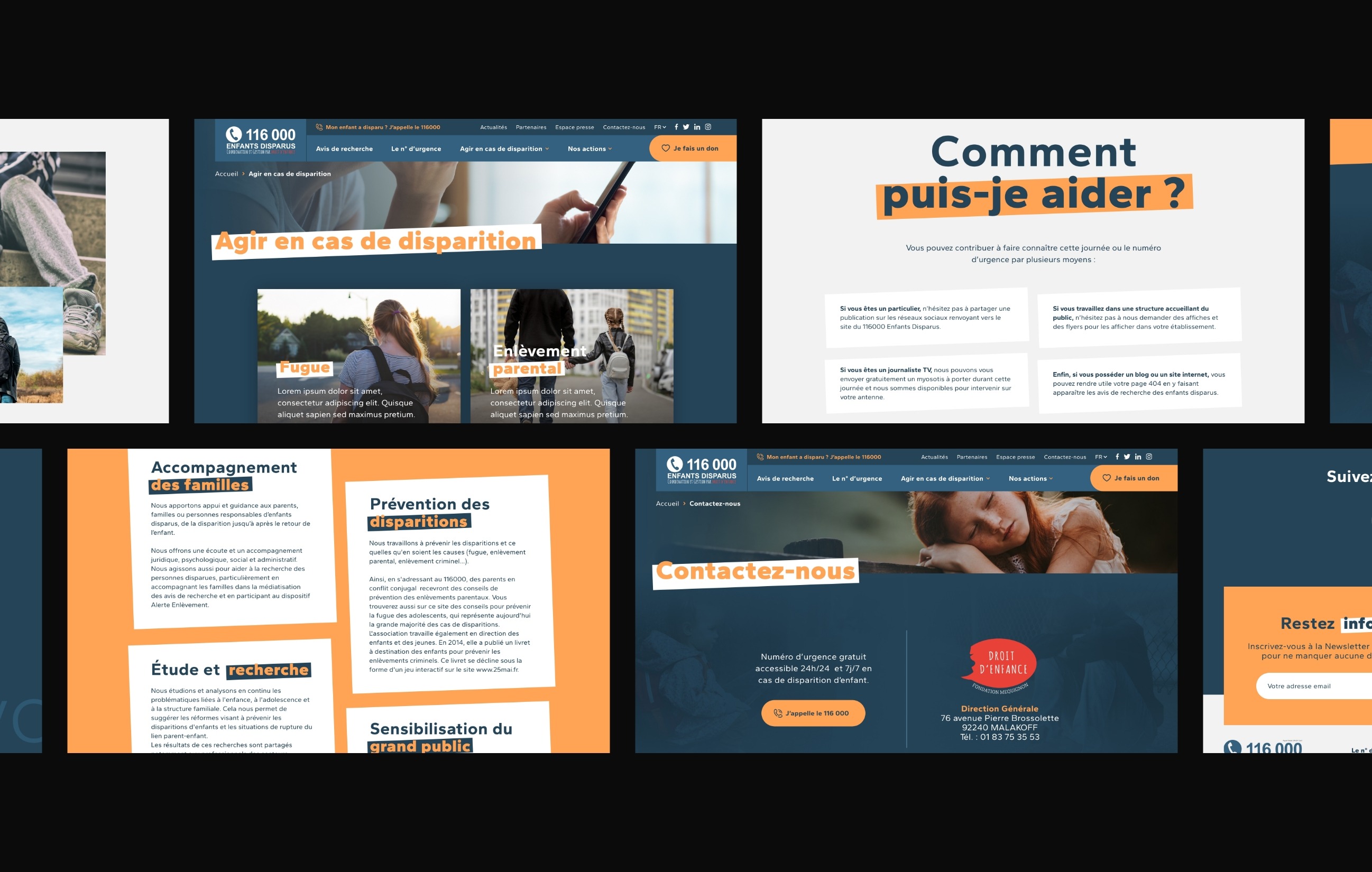 Site Internet du 116000 enfants disparus
