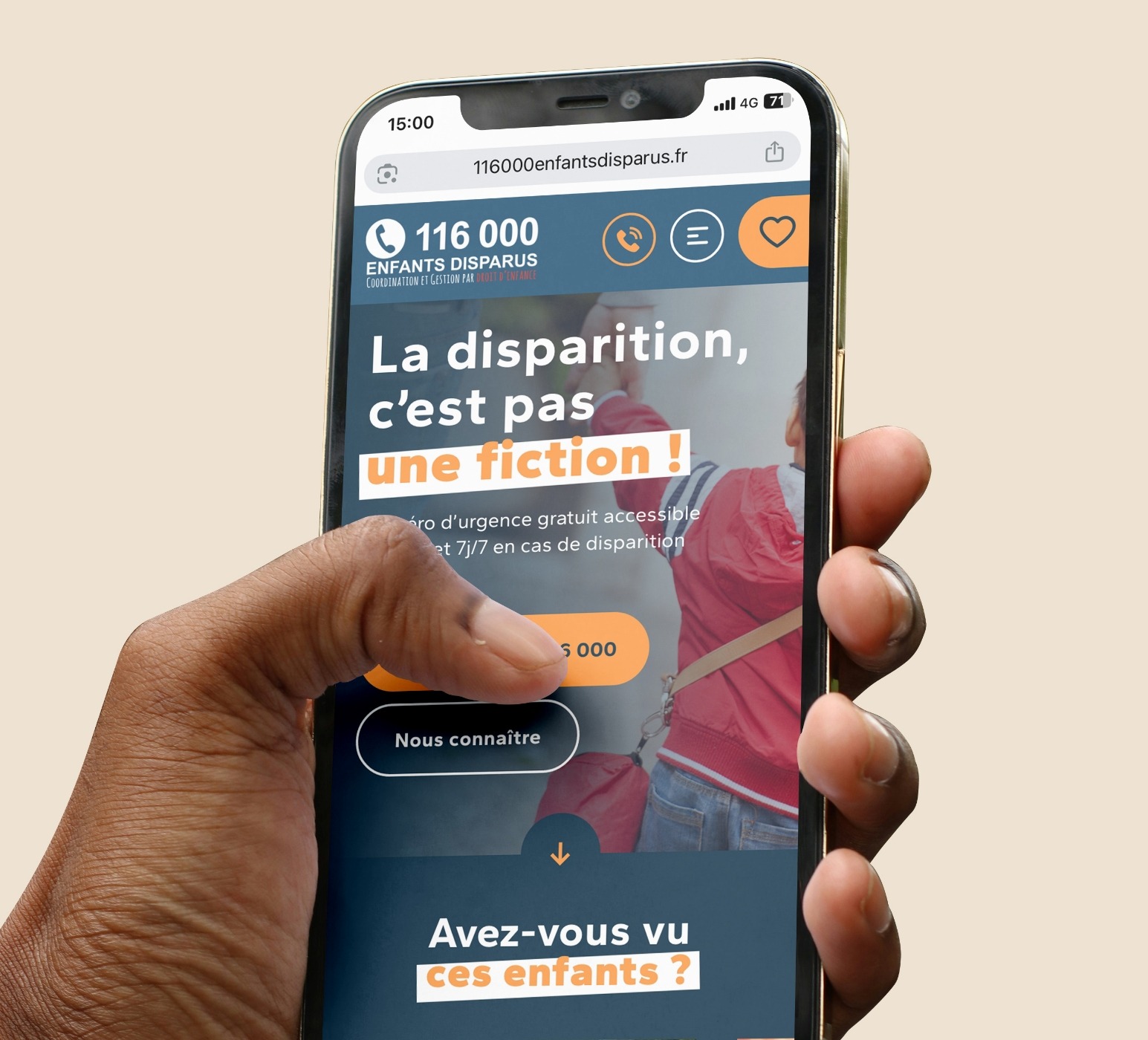 Projet design d’interfaces - 116000 enfants disparus
