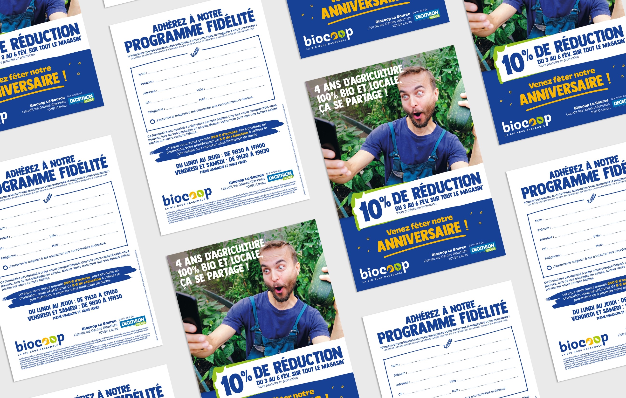 Flyer du programme fidélité Biocoop La Source 2020