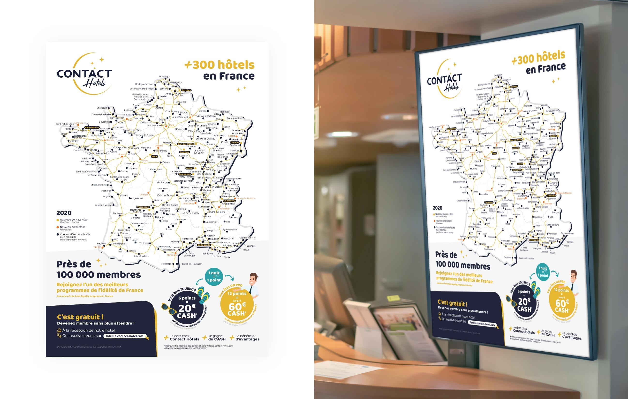 Affiche du réseau Contact Hôtels
