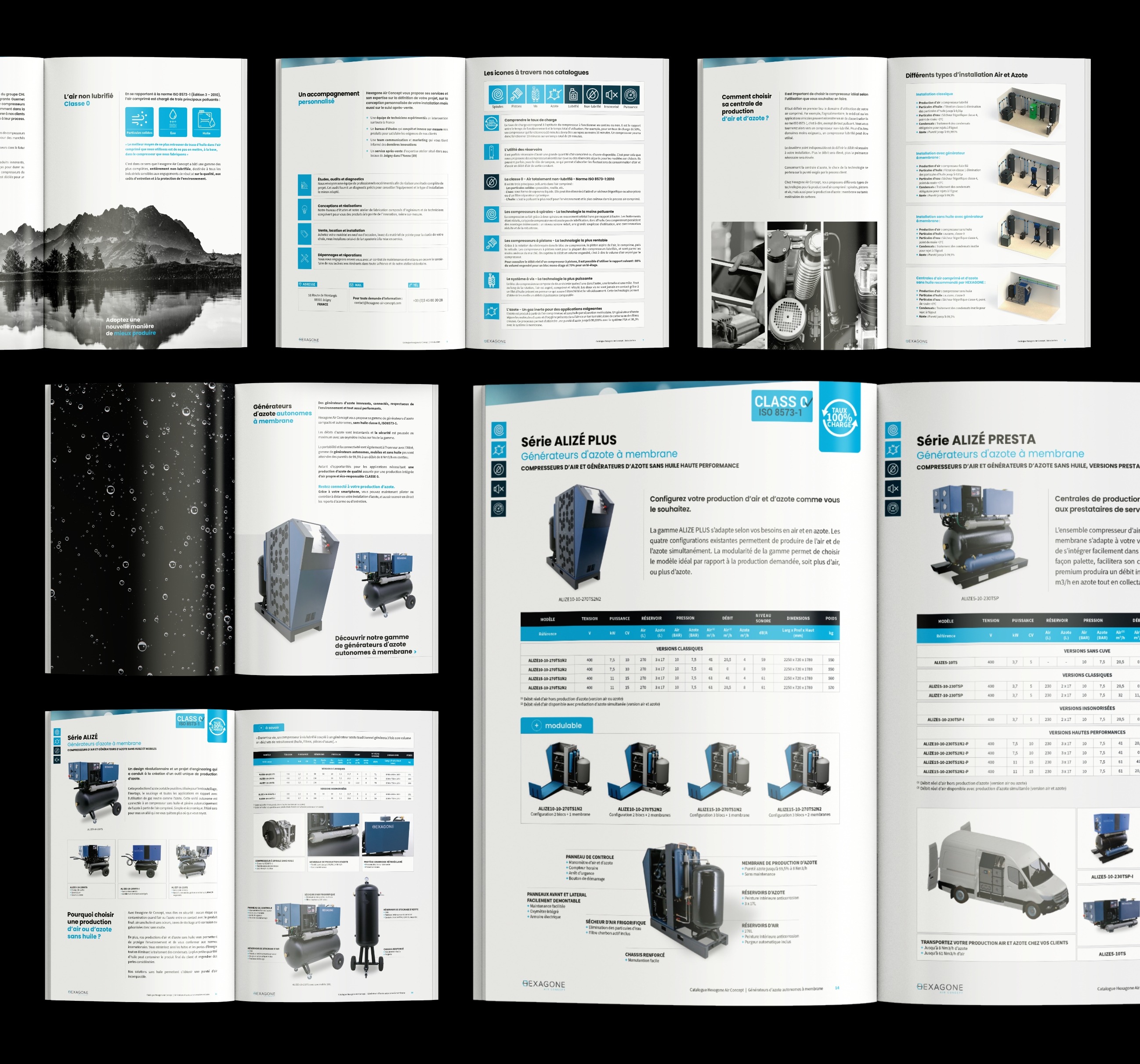 Pages intérieures du catalogue Hexagone Air Concept