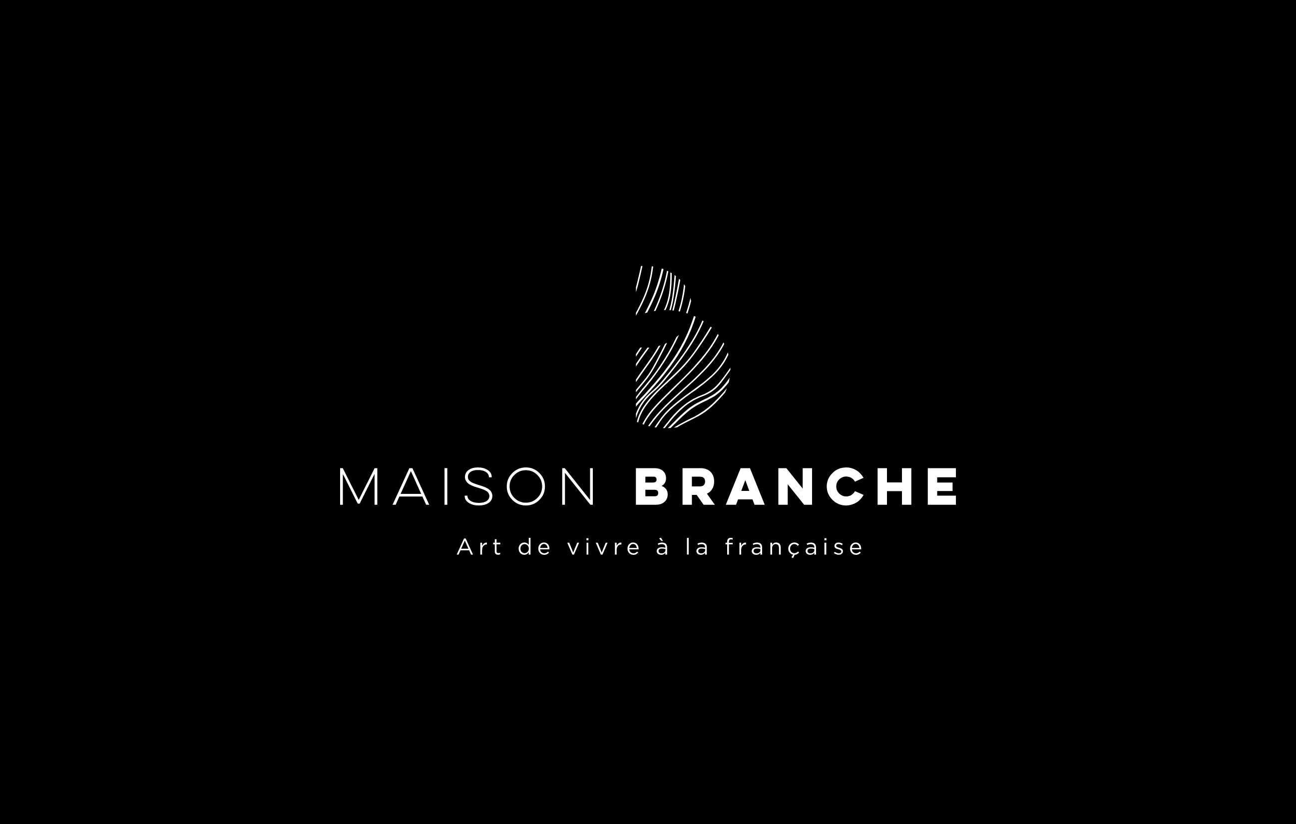 Logo Maison Branche sur fond noir