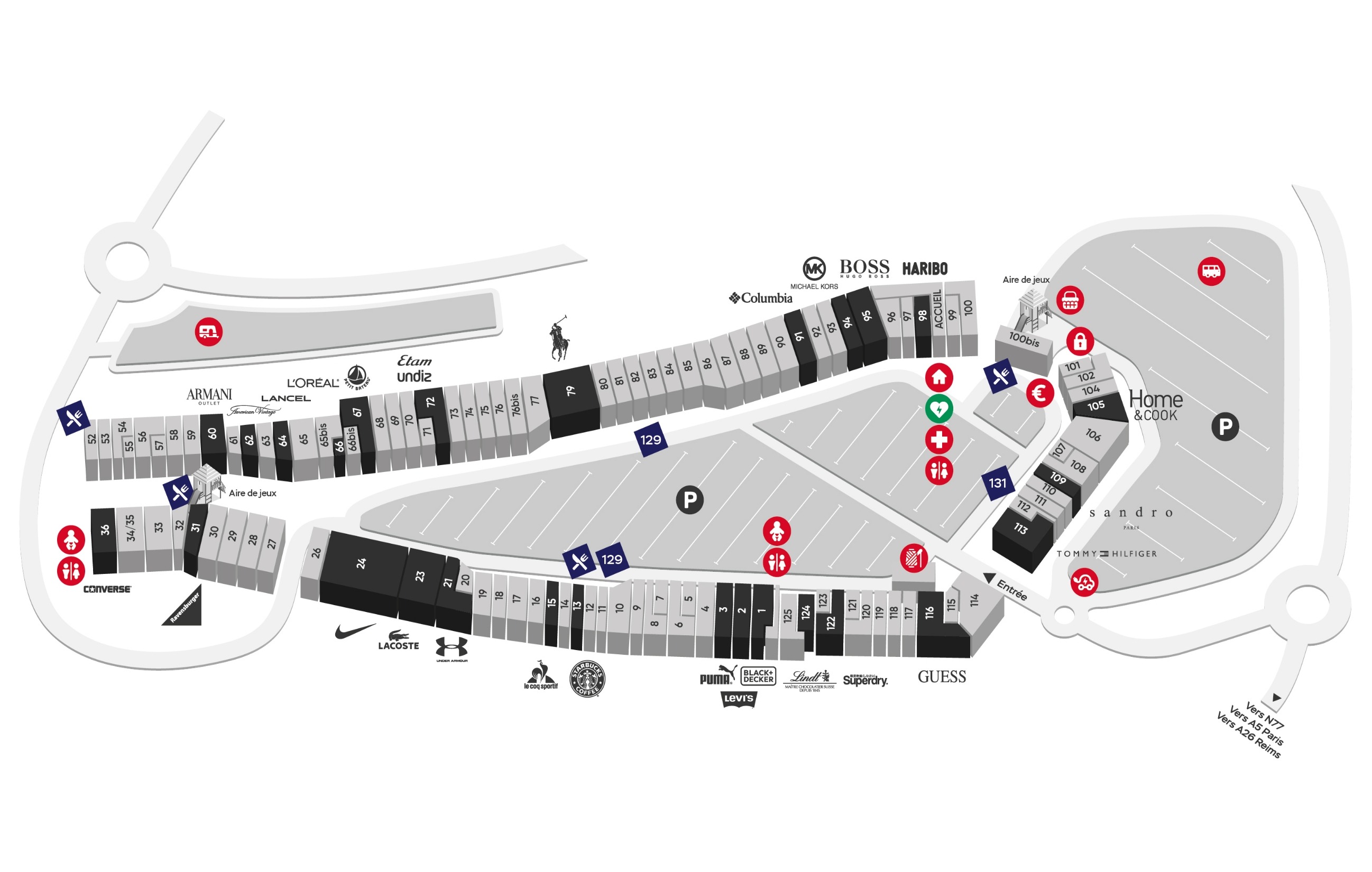 Plan McArthurGlen Troyes