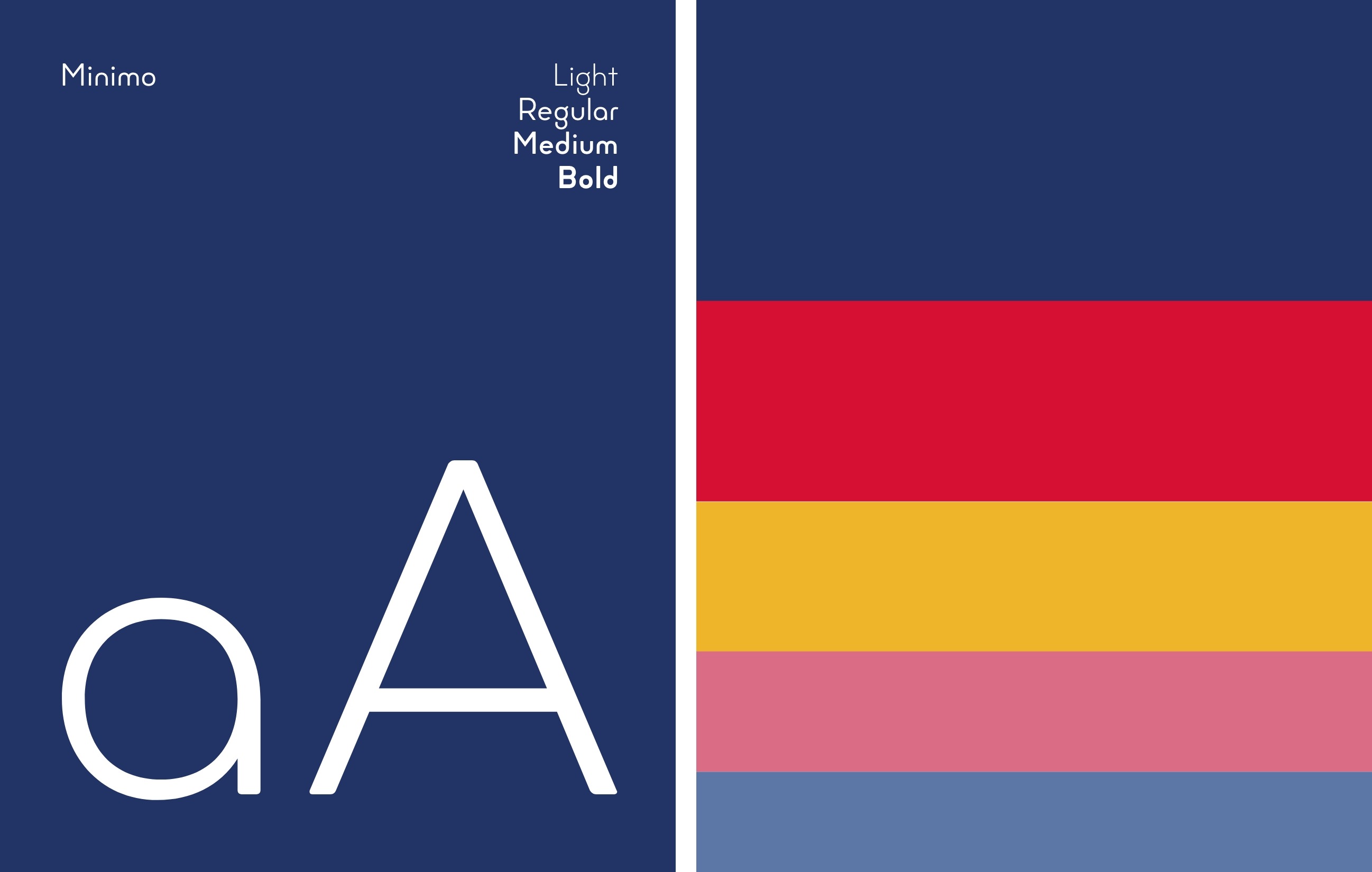 Univers colorimétrique et typographique MEMA