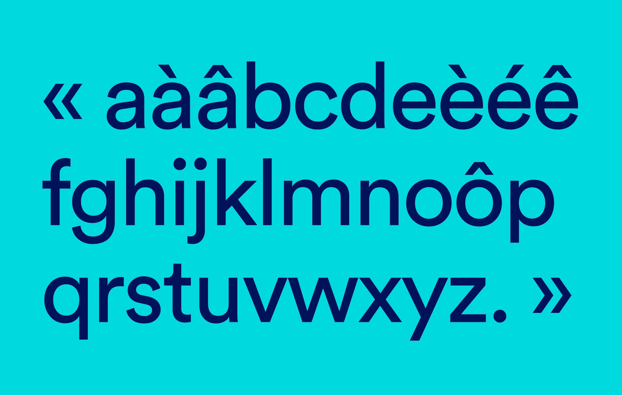 Univers typographique Oodi