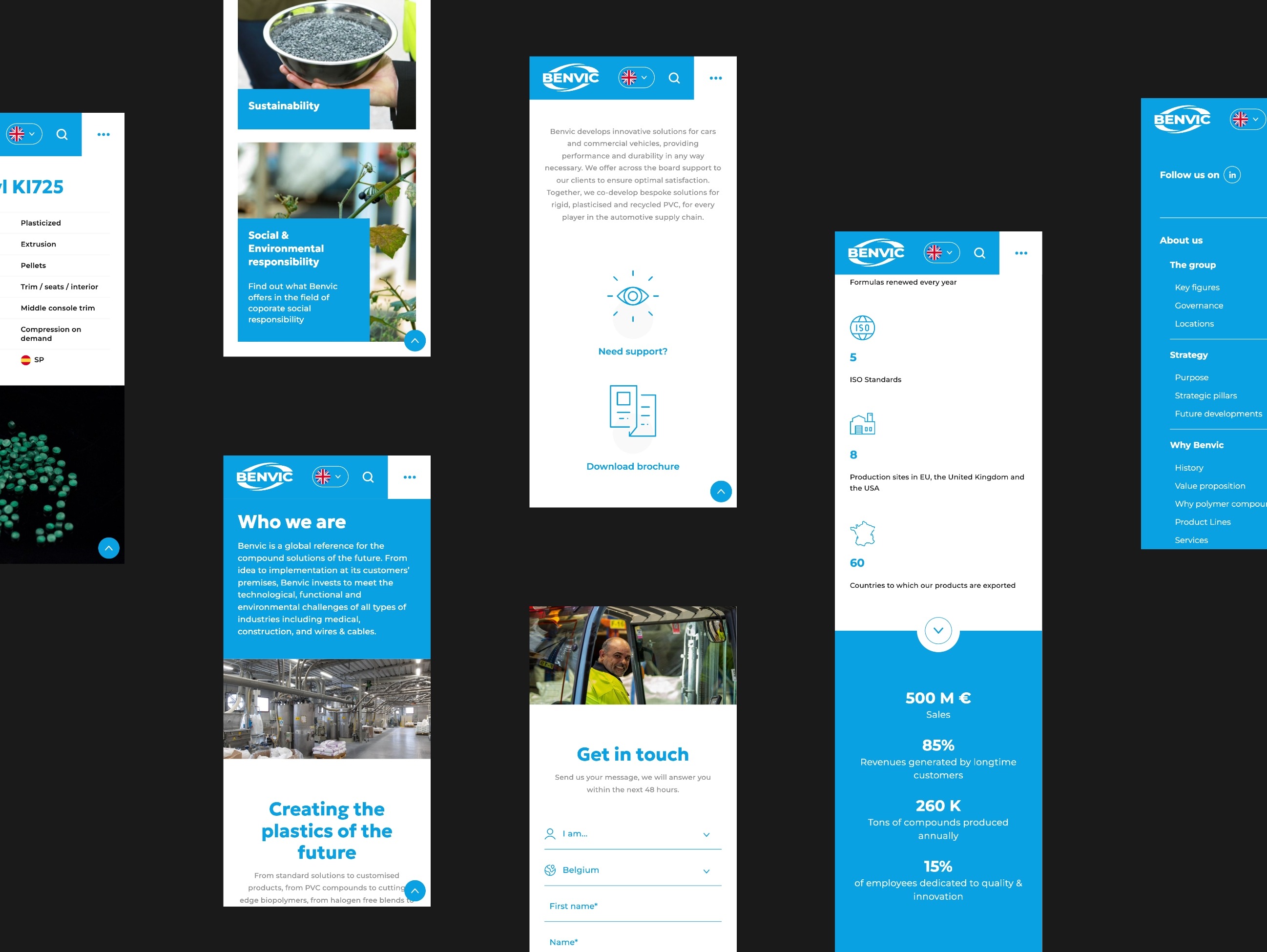 Version responsive du site Internet Benvic