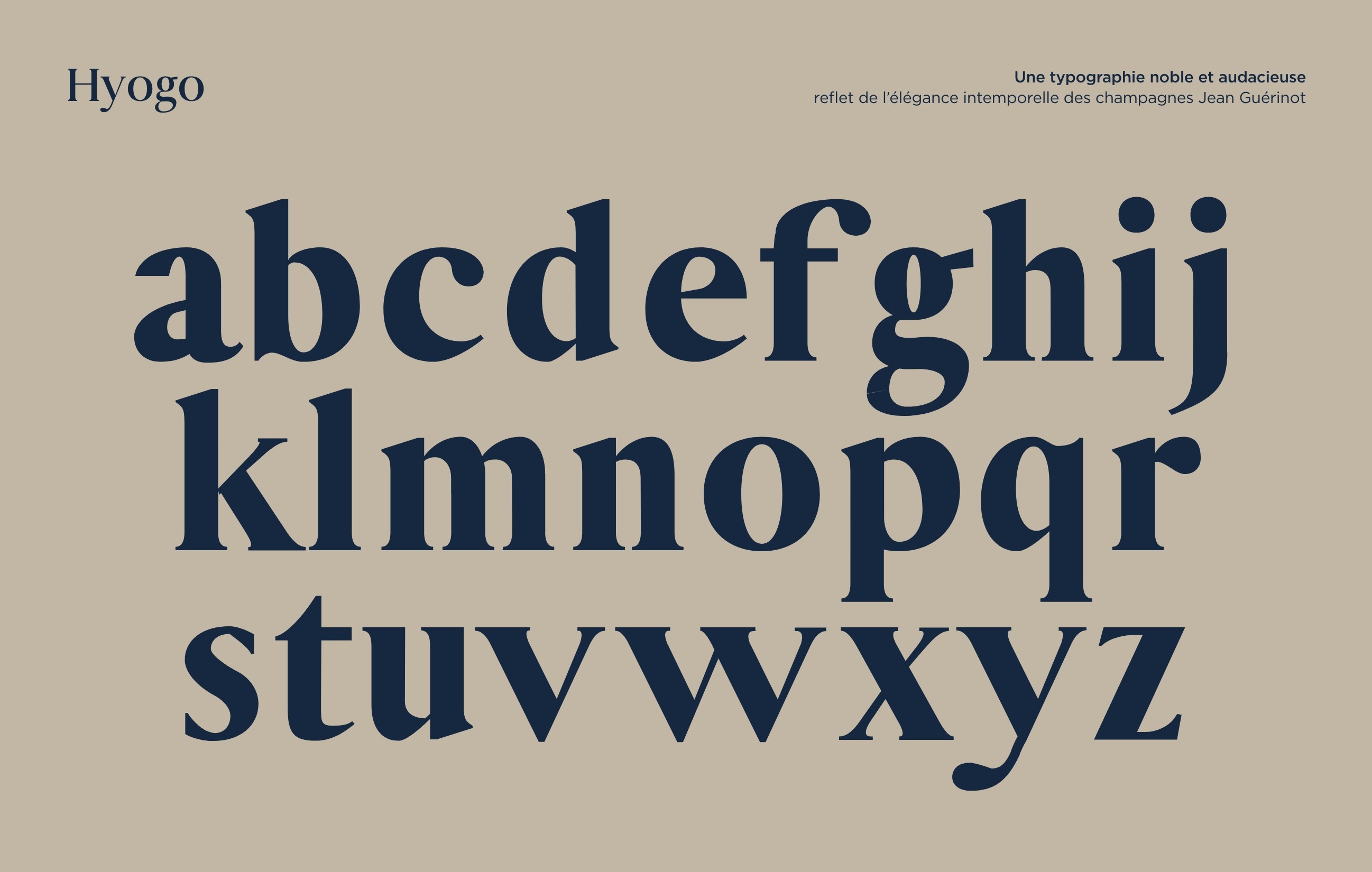 Univers typographique Champagne Jean Guérinot
