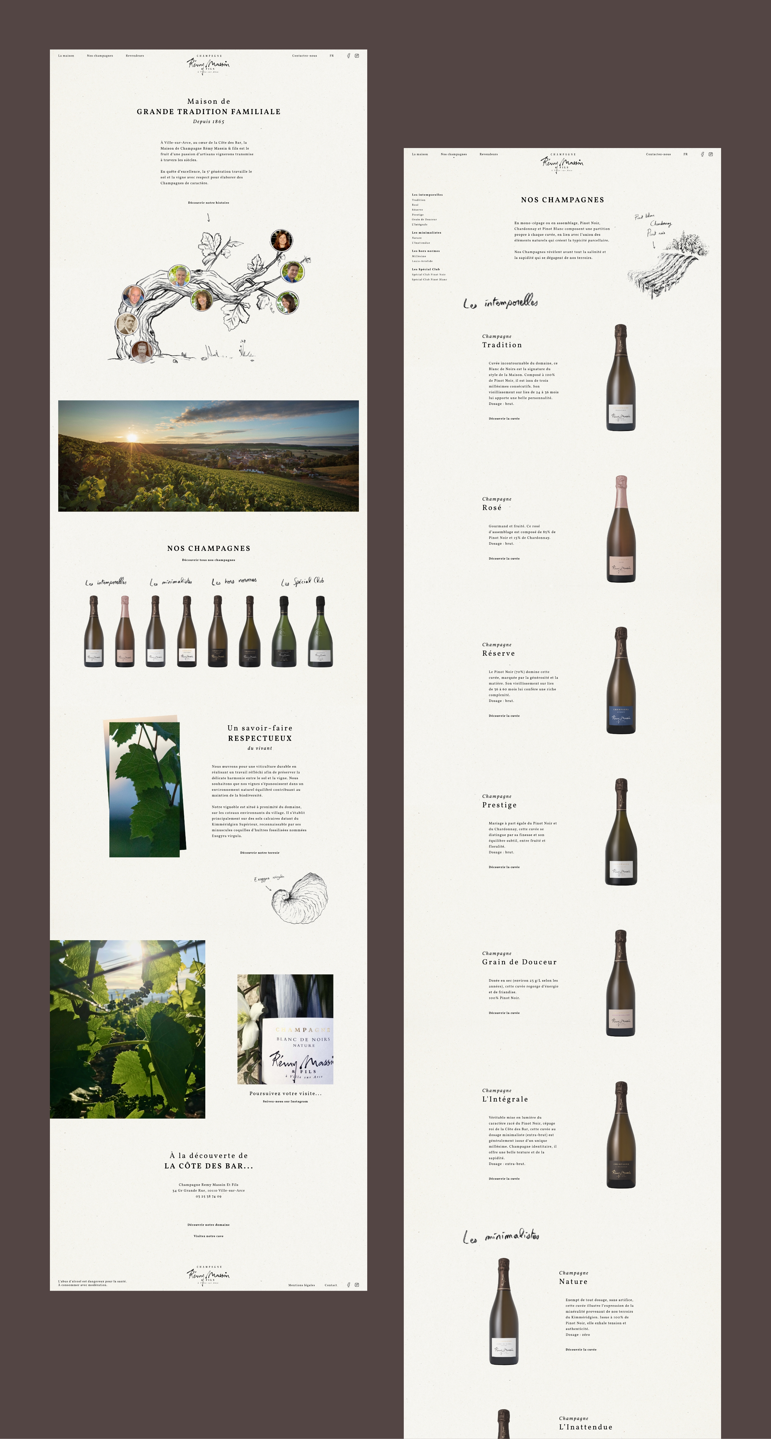 Site Internet Champagne Rémy Massin