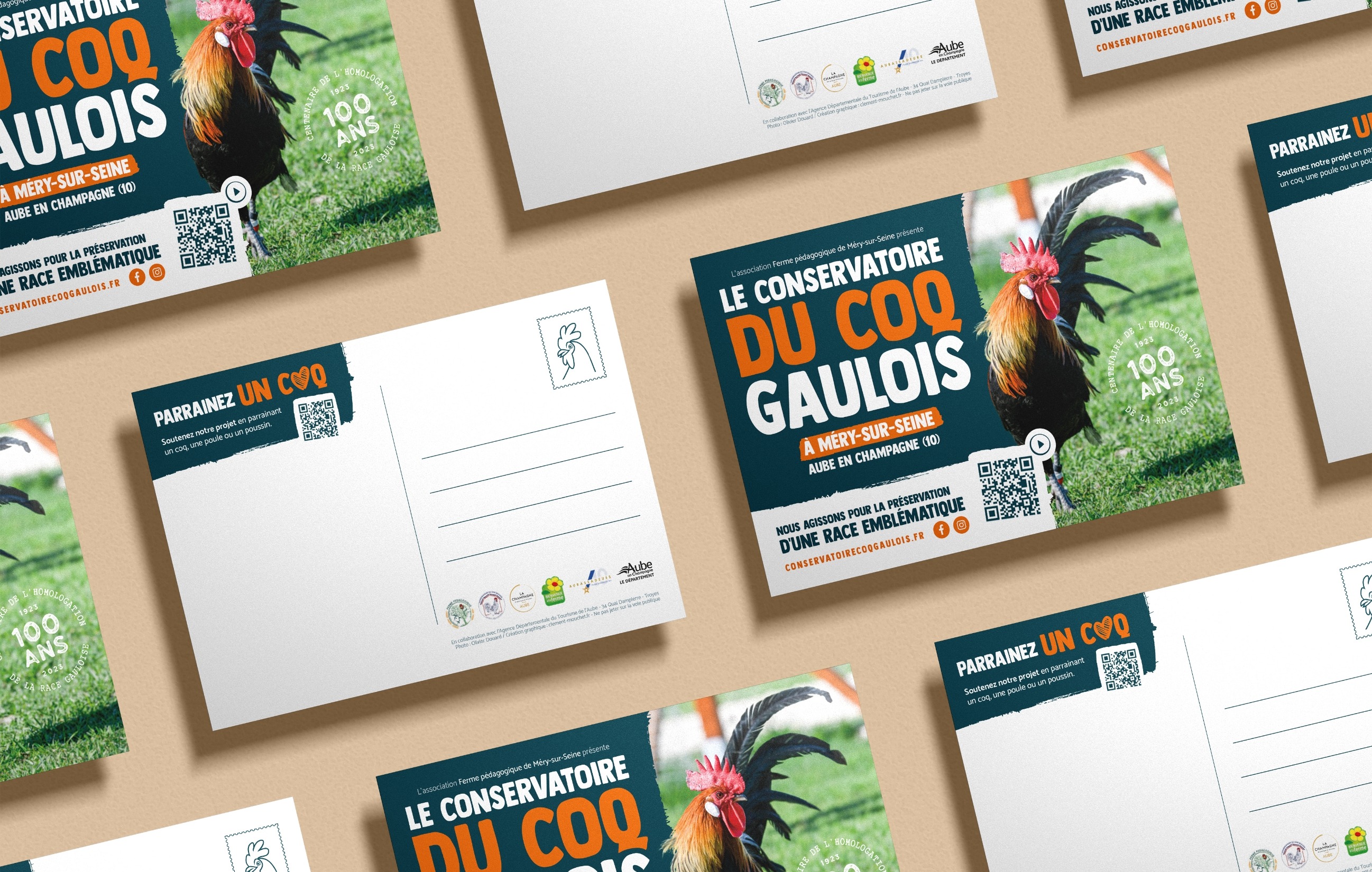 Carte postale du Conservatoire du Coq Gaulois