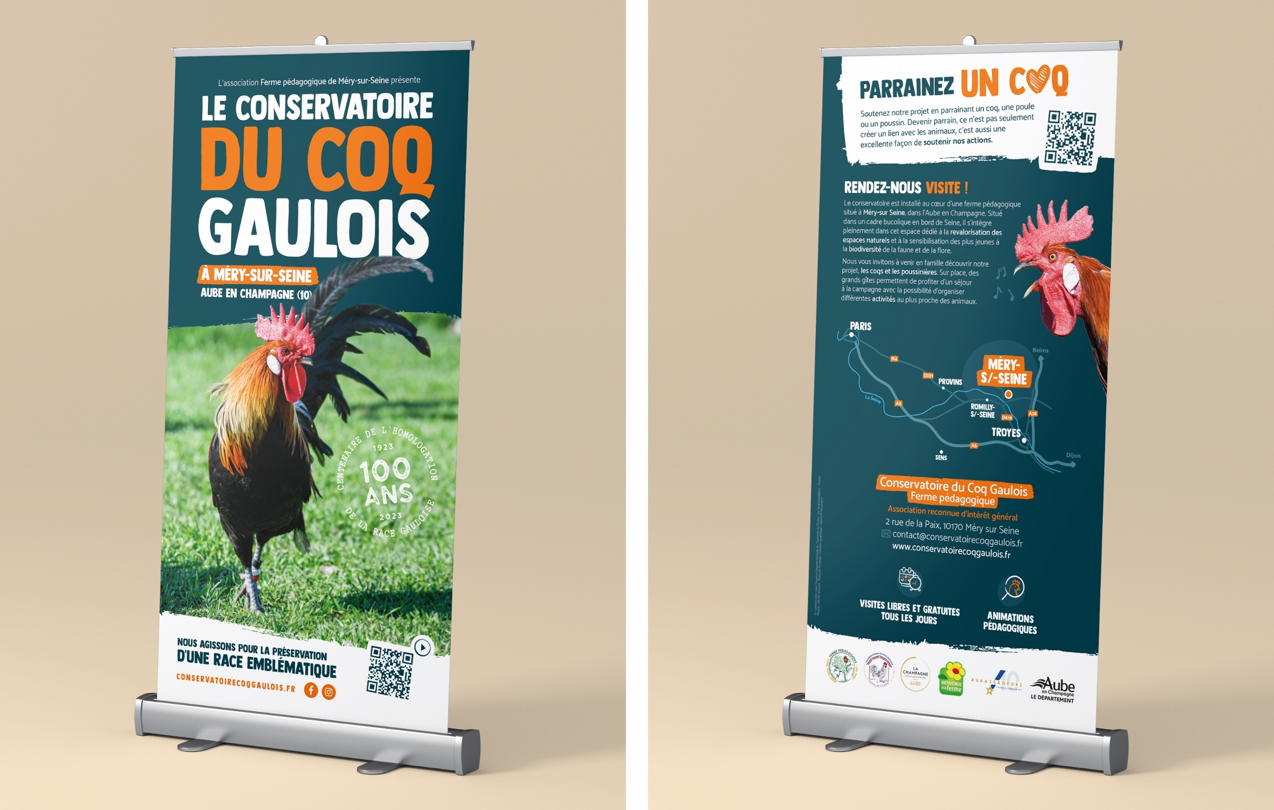 Roll up du Conservatoire du Coq Gaulois