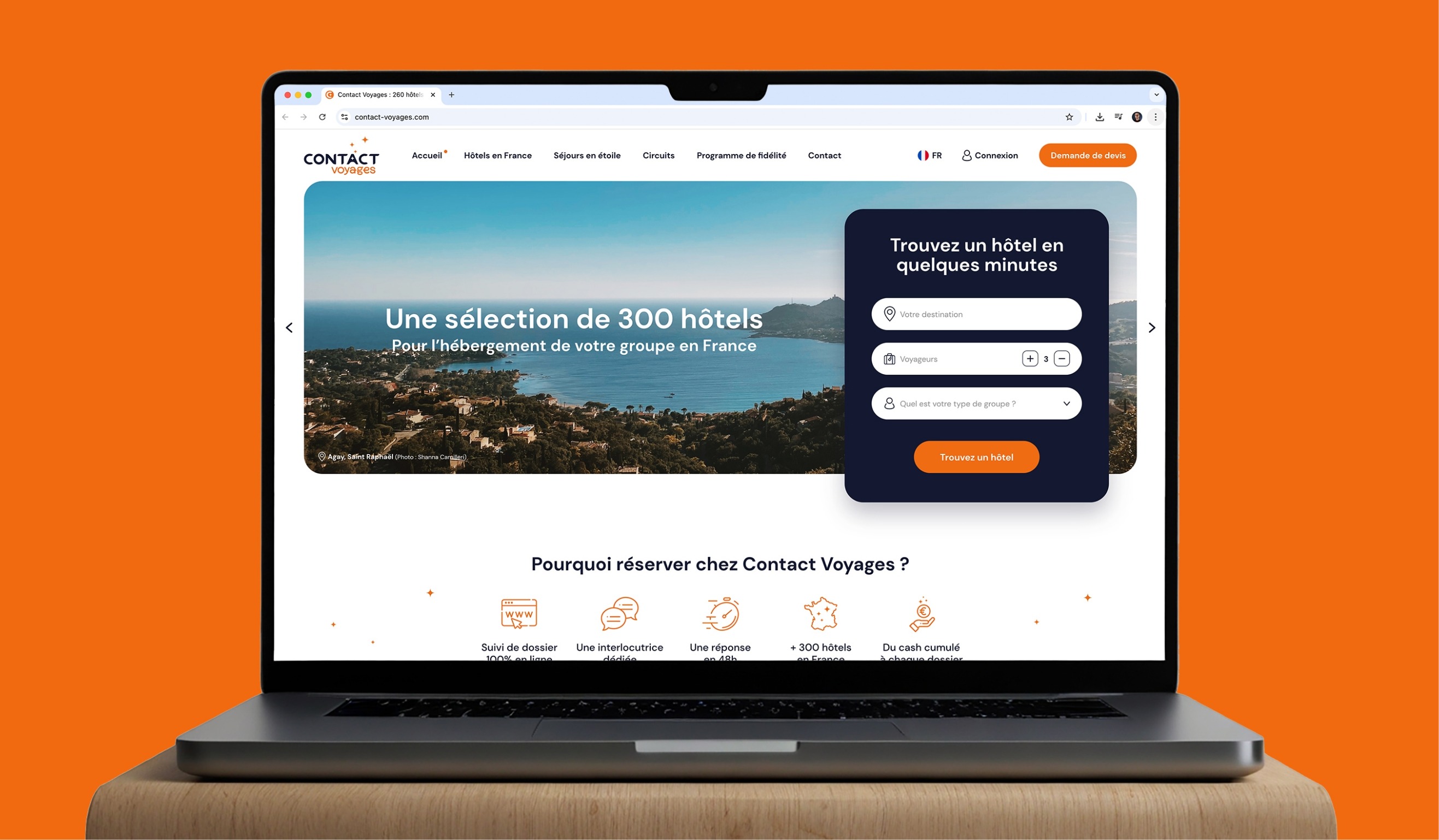 Présentation projet Contact Voyages