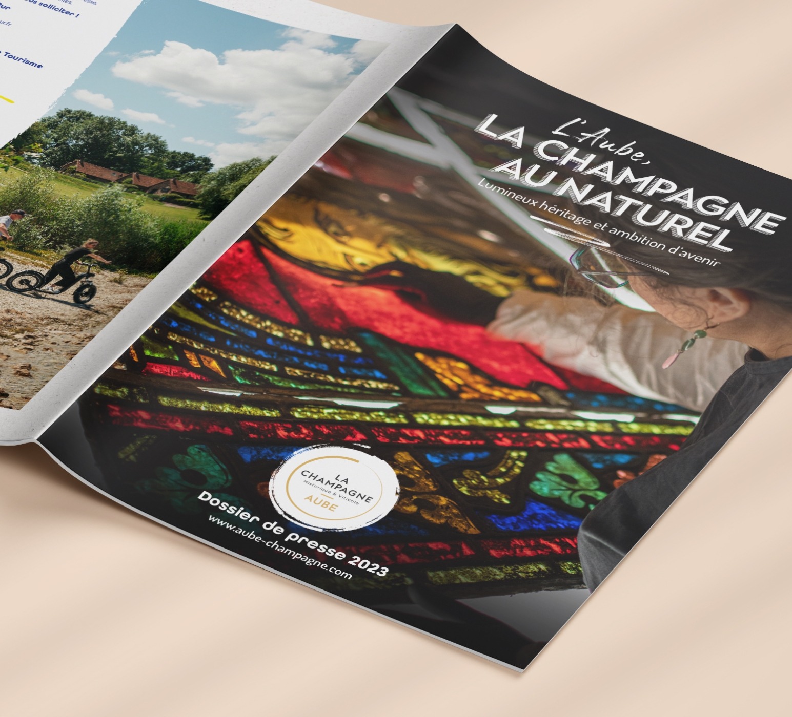 Projet supports de communication - Dossier de presse 2023 Aube en Champagne