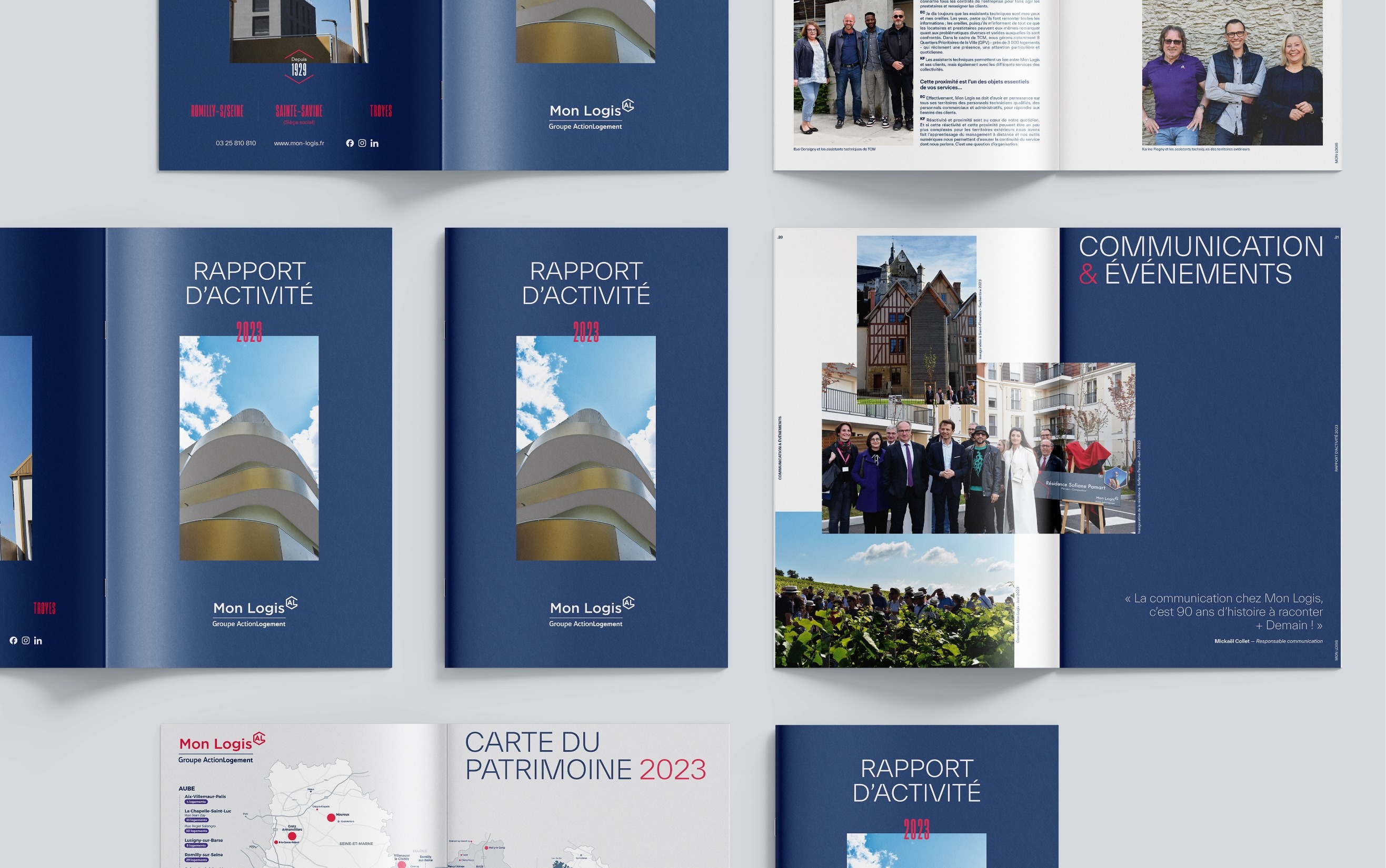 Présentation du projet rapport d'activité 2023 de Mon Logis