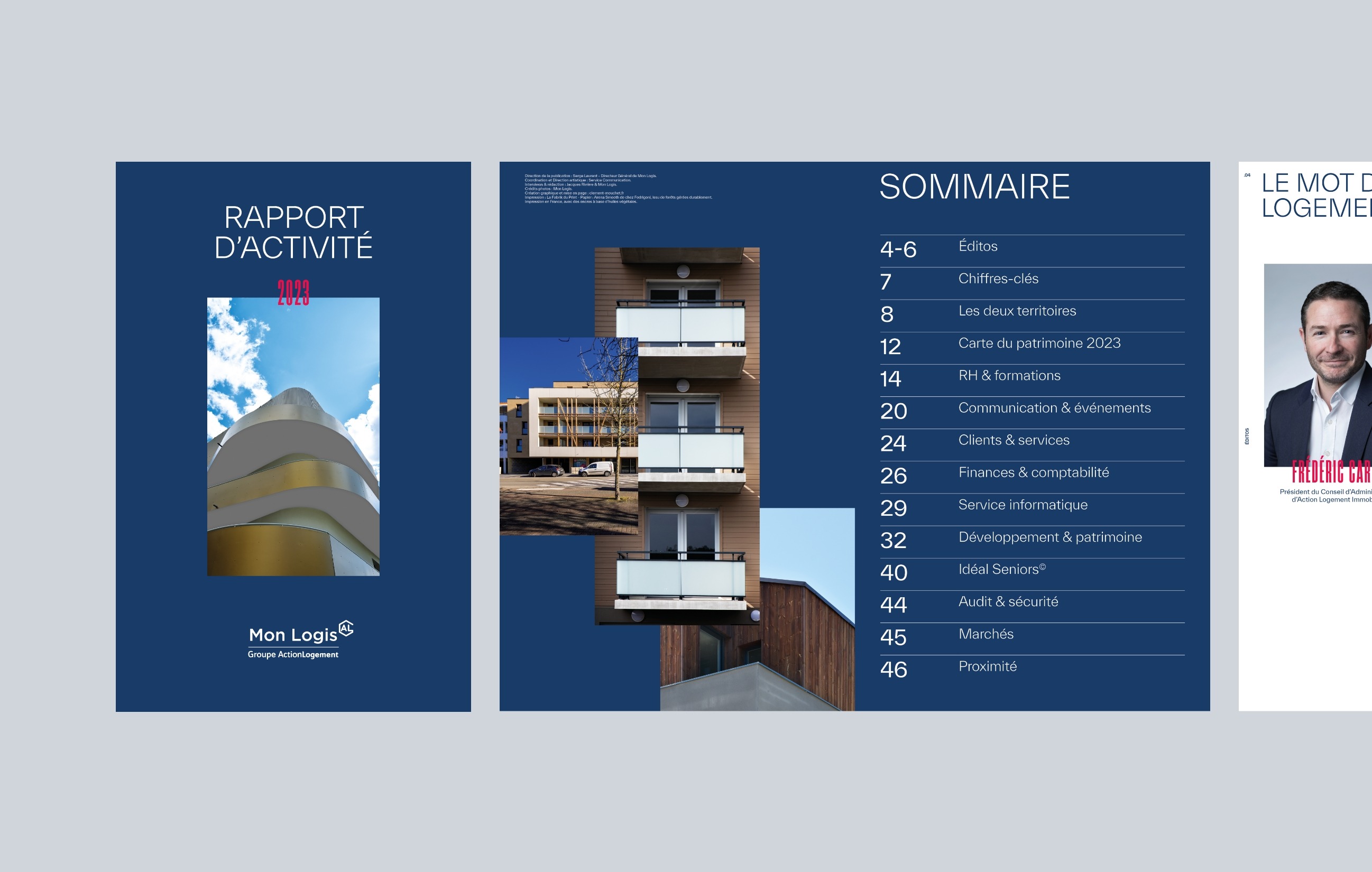 Brochure du rapport d'activité 2023 de Mon Logis
