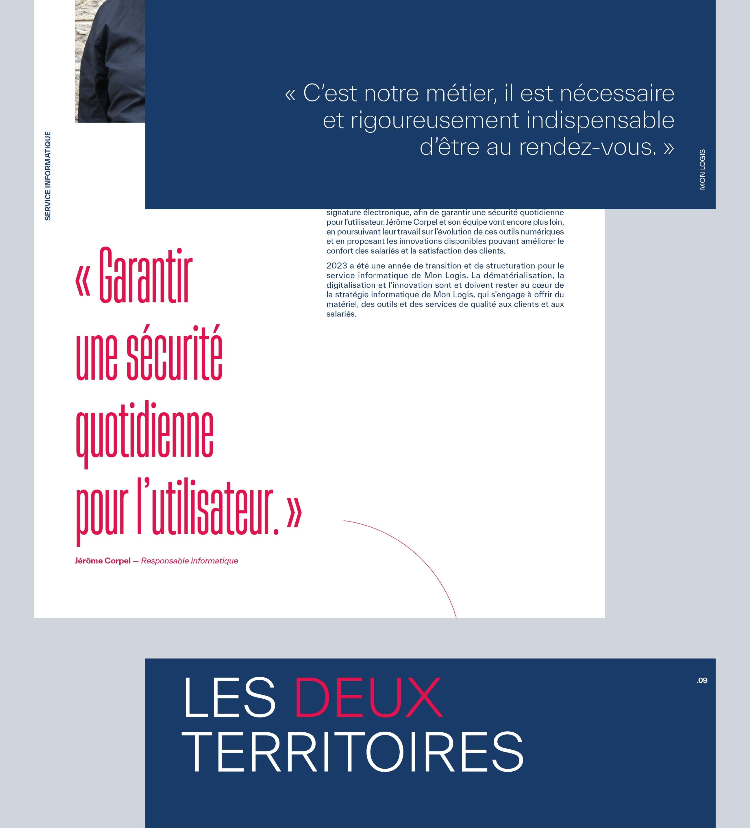 Brochure du rapport d'activité 2023 de Mon Logis