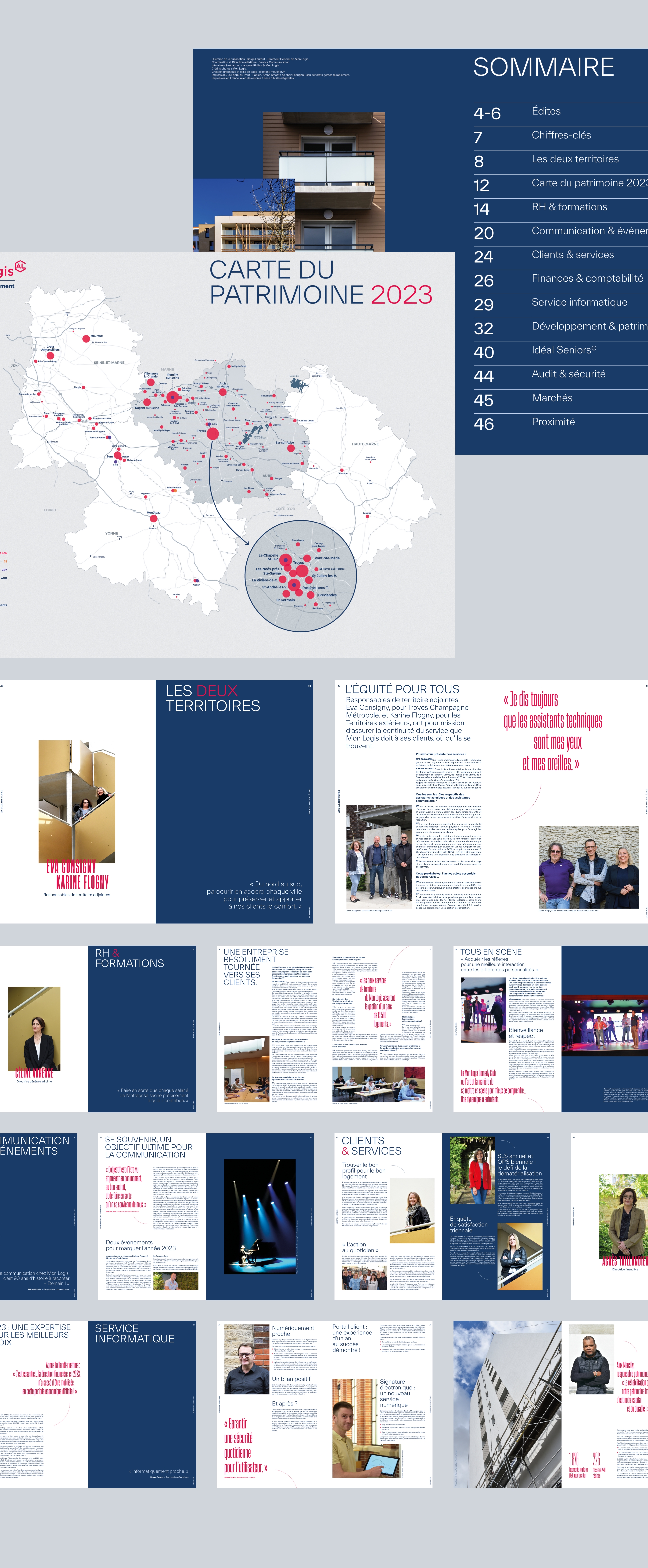 Brochure du rapport d'activité 2023 de Mon Logis