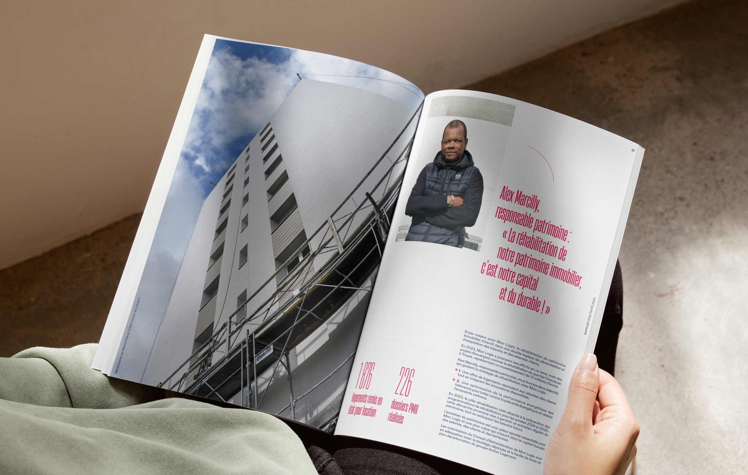 Brochure du rapport d'activité 2023 de Mon Logis