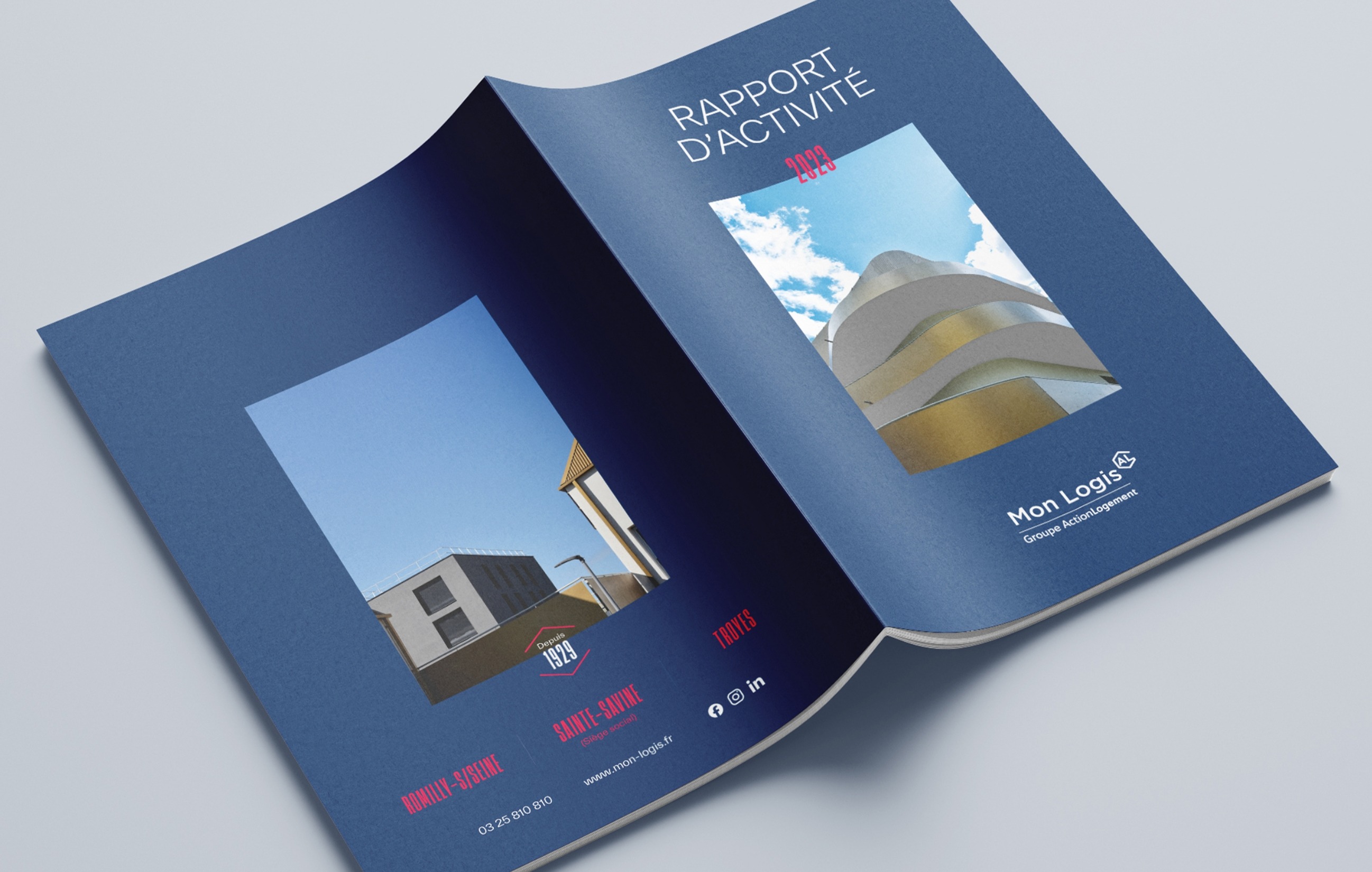 Brochure du rapport d'activité 2023 de Mon Logis