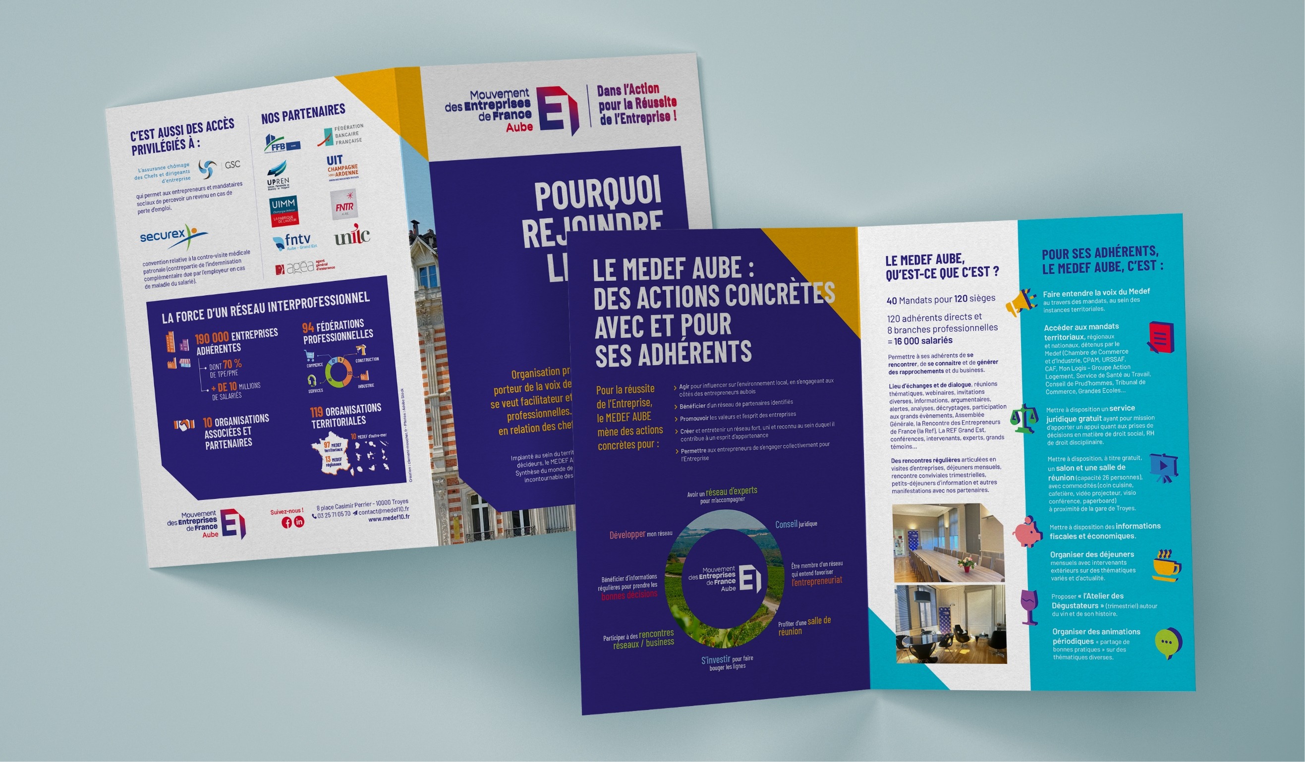 Présentation projet plaquette Medef Aube