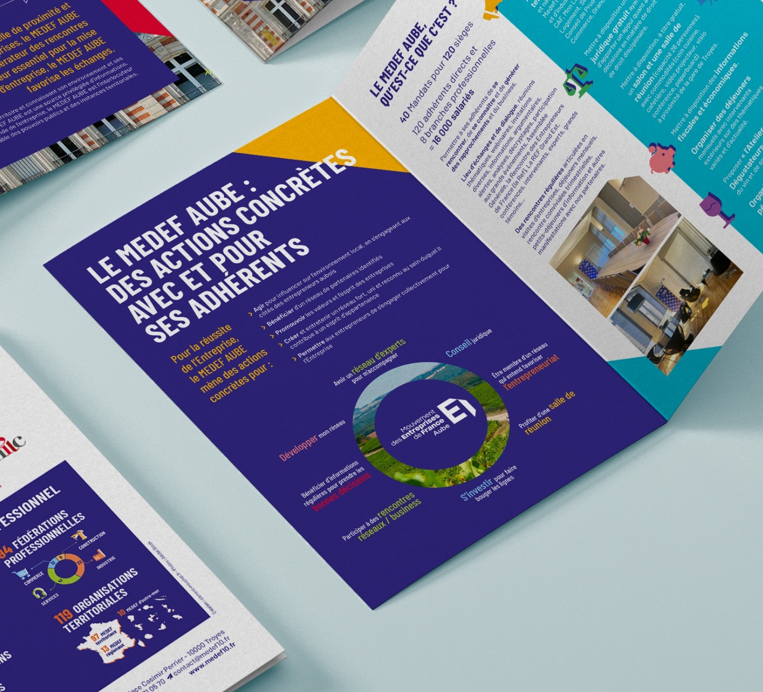 Projet supports de communication - Medef Aube