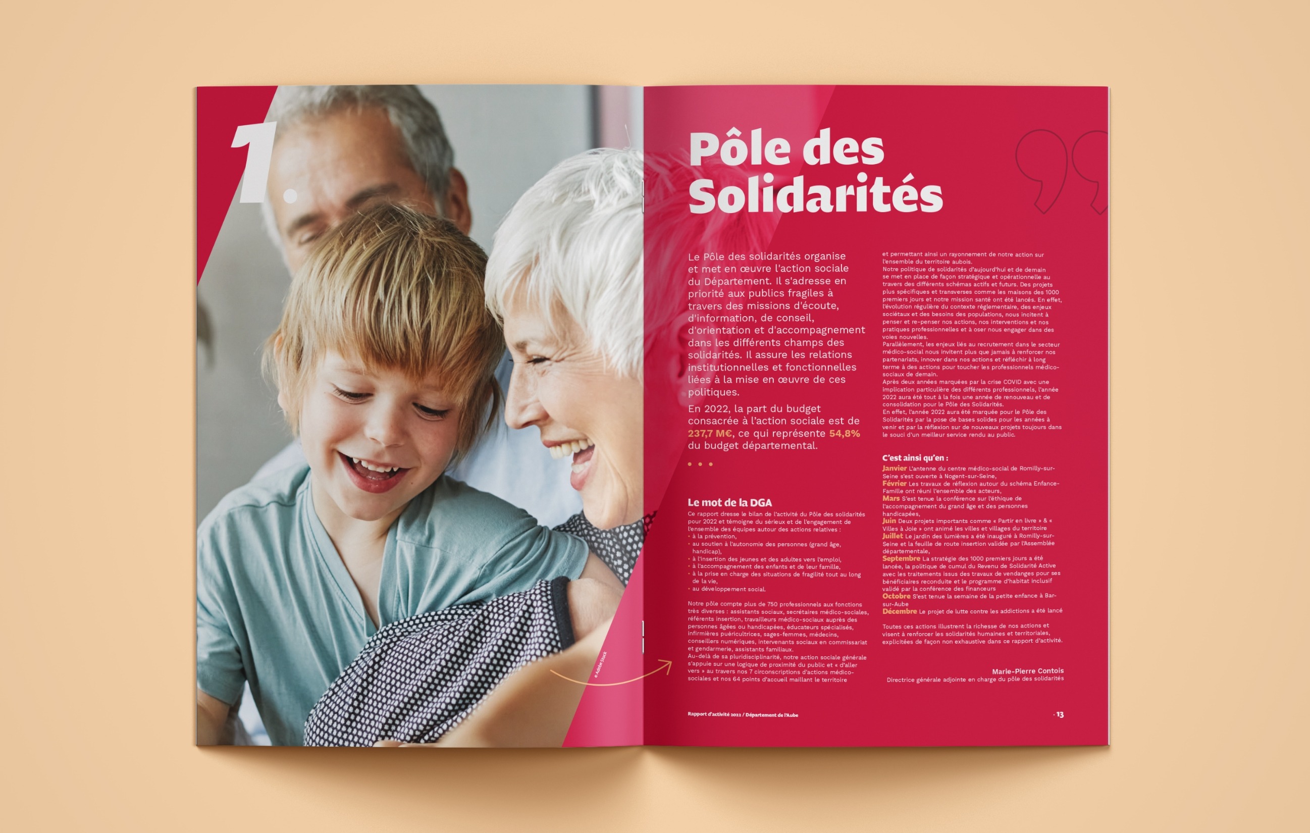 Brochure rapport d'activité 2022 du département de l'Aube