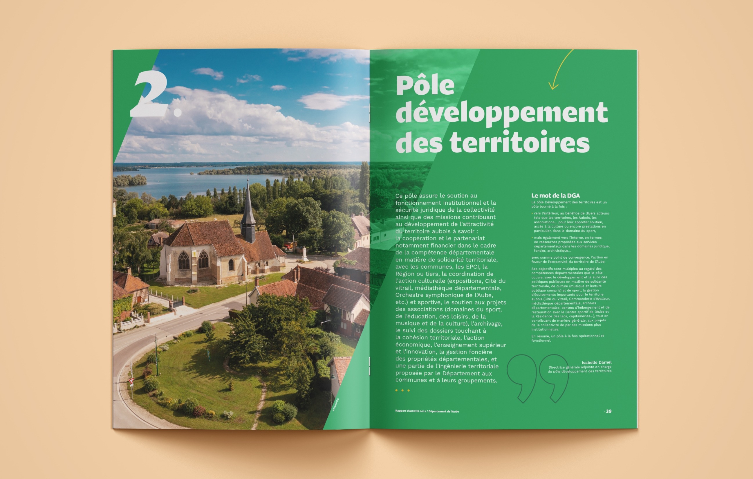 Brochure rapport d'activité 2022 du département de l'Aube