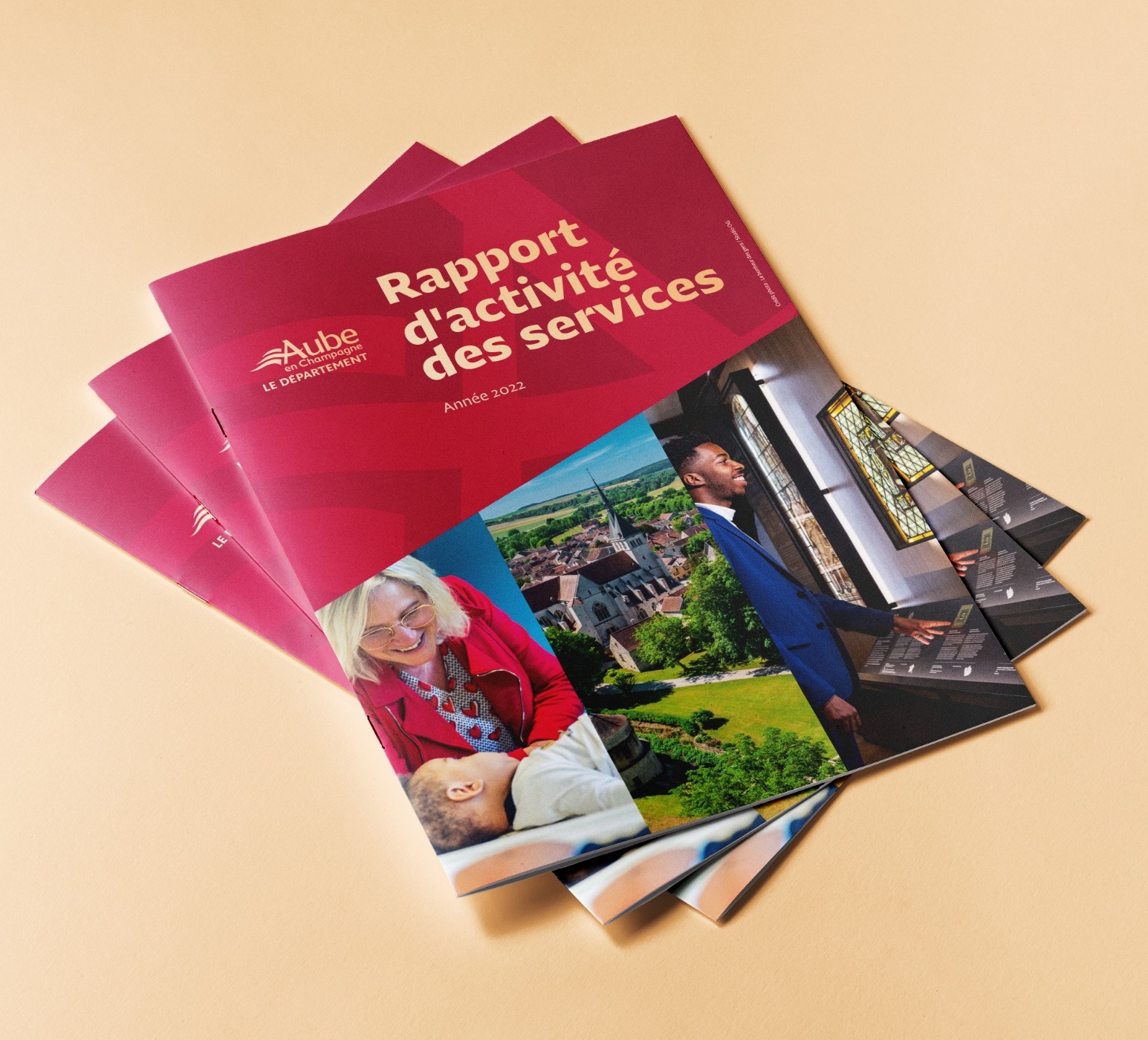 Projet supports de communication - Rapport d'activité 2022 du Département de l'Aube