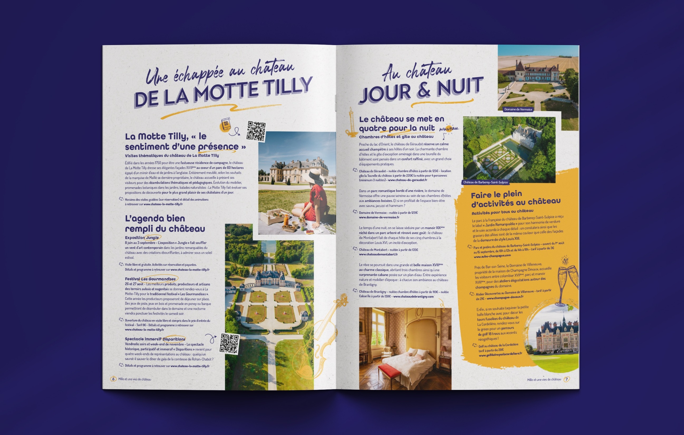 Brochure de la Route des châteaux de l'Aube