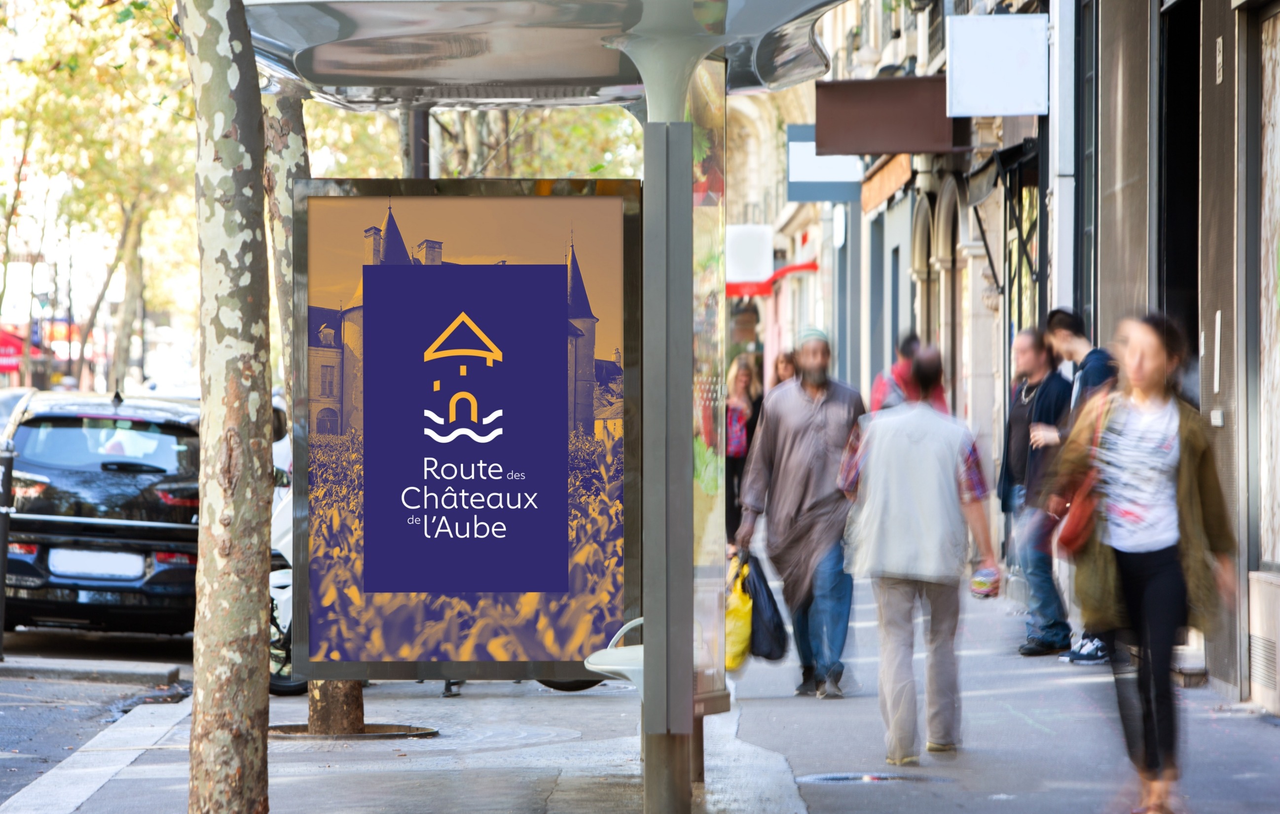 Affiche de la Route des châteaux de l'Aube