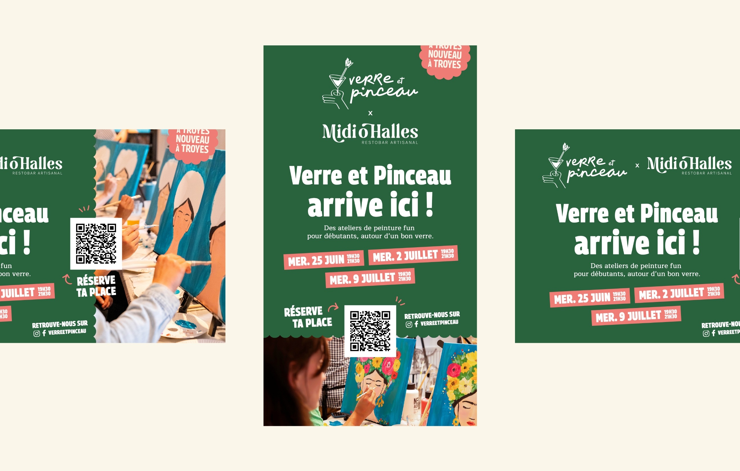 Visuels display Verre et Pinceau